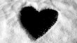 Heart shaped out in sugar blowing away