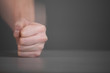 Man fist hit