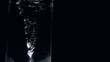 Whirlpool in glass of water