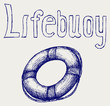 Life Belt. Doodle style