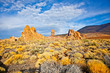 Volcanic lava landscape on Teide, Tenerife,  Spain.