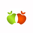Vector: 2 Apples Logo 2 Apples Logo