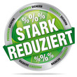 Vektor: stark reduziert - Prozente sichern - Prozente stark reduziert - Prozente sichern - Prozente