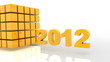 3D 2012 year golden