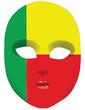 Flag mask Benin