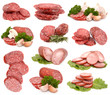 Collection of sausages