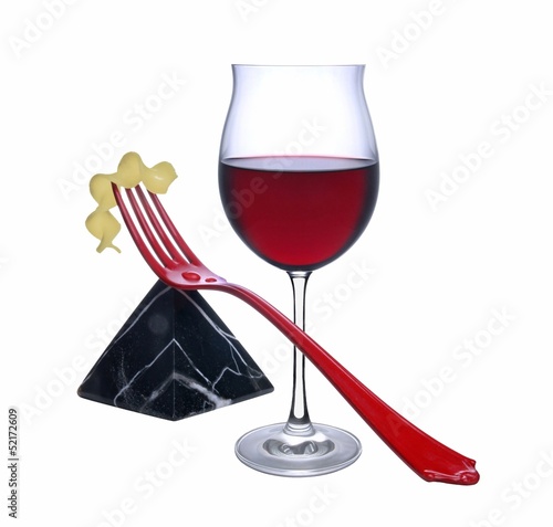 Photo: Rotweinglas mit Rotwein Rotweinglas mit Rotwein