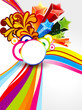 abstract colorful explode wave background