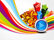 abstract colorful musical background