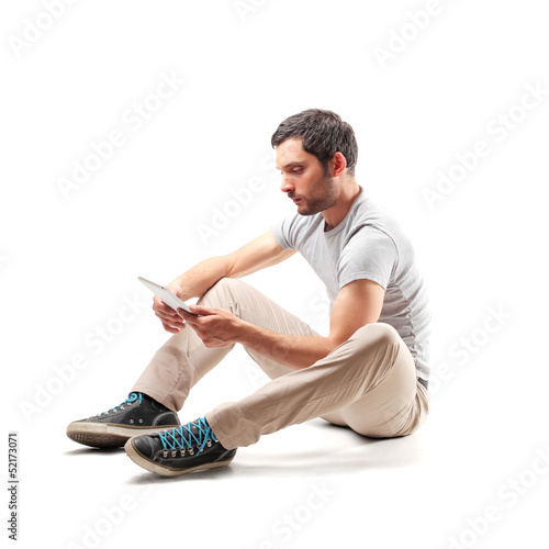 Photo: read with tablet read with tablet