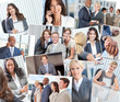 Foto: Montage of Successful Business Men & Women Montage of Successful Business Men & Women