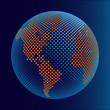 Digital world vector.