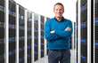 Photo: man in datacenter man in datacenter