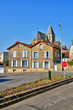 France, the  Hautil street in Triel sur Seine
