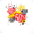 Vector: Promo - pourcentages Promo - pourcentages