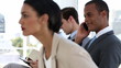 Business people sitting and waiting