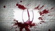 Animation of wine pouring into glass