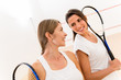 Female squash players