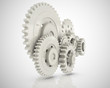 Ilustração: 3D cogwheel mechanism 3D cogwheel mechanism
