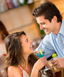 Couple having drinks