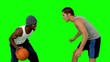 Video: Men playing at basketball Men playing at basketball