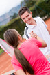 Tennis handshake