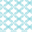 Vector blue argyle leaves seamless pattern background with