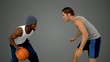 Video: Men playing at basketball Men playing at basketball