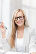 businesswoman with documents