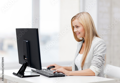 Photo: businesswoman with computer businesswoman with computer