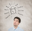 Business day planning concept