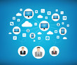 Vektor: Modern business networking concept Modern business networking concept