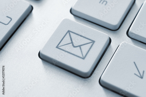 Photo: Internet email communication button Internet email communication button