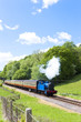 steam train, Lakeside and Haverthwaite Railway, Cumbria, England