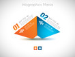 Vector: Infographic design template with paper tags Infographic design template with paper tags