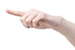 adult man hand touching virtual interface