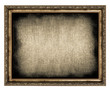 Photo: frame with empty canvas frame with empty canvas