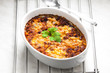 Photo: baked Mexican mixture with mozzarella baked Mexican mixture with mozzarella