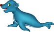 Vektor: cute Seal cartoon cute Seal cartoon