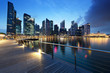 Singapore city in sunset time