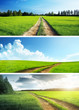 ground roads set of banners