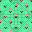 Vector: vector abstract floral illustration with geometric shapes vector abstract floral illustration with geometric shapes