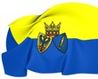 canvas print picture - Flag of Essen, Germany.