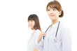 Photo: Beautiful asian hospital staff isolated on white backgroound Beautiful asian hospital staff isolated on white backgroound