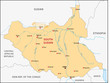 South Sudan map