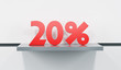 sale at 20 percent