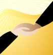 Vector: Handshaking business logo vector Handshaking business logo vector