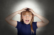 Photo: Surprised funny girl Surprised funny girl