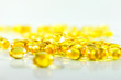 Compose capsules of fish oil white background
