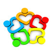Team Heart 5 - 3D white background